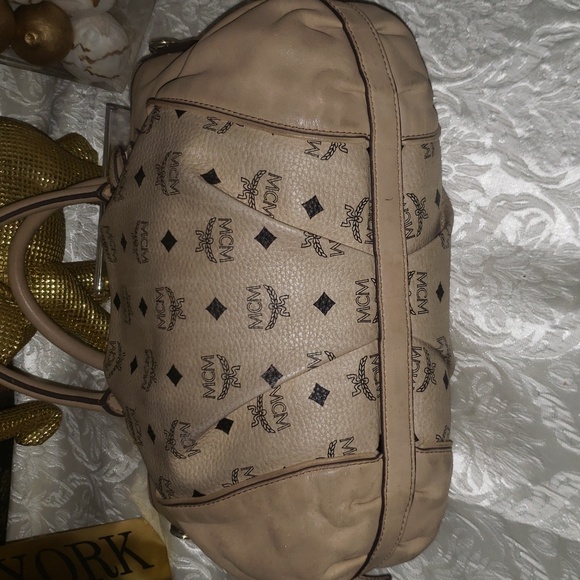 MCM Visetos Monogram Satchel Bag - Picture 8 of 17